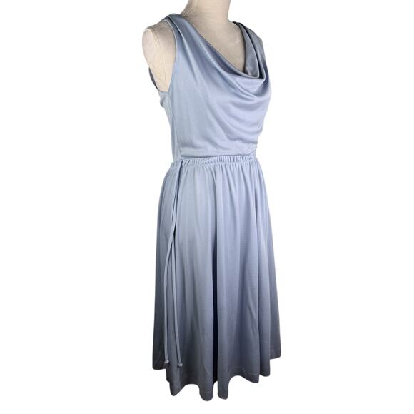 Alison Ayres Vintage Dress 10 Sleeveless Midi USA 60s70s - Picture 6 of 14